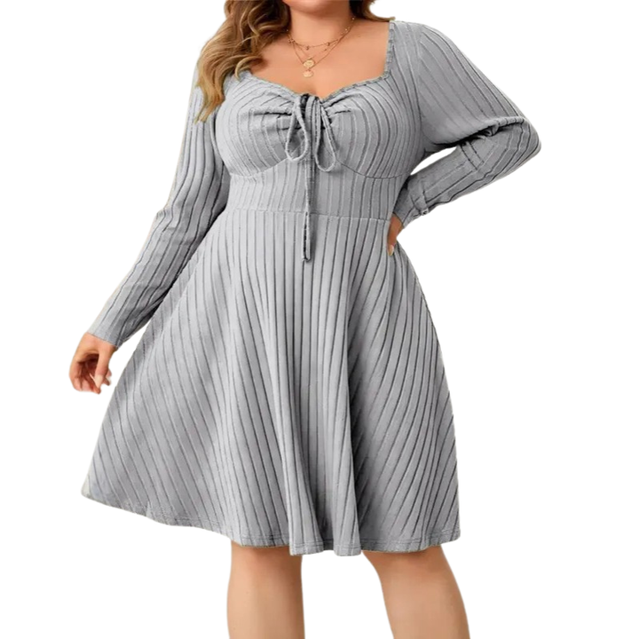 Victoria™ | Cozy a-line ribbed jurk