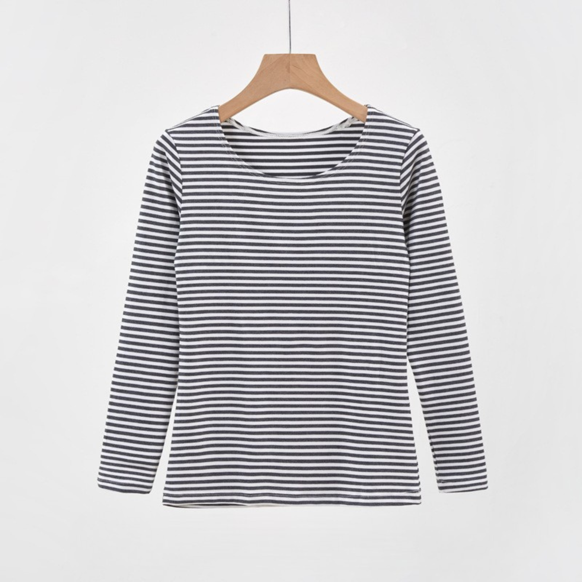 Evanthia™ | Casual gestreepte slim-fit lange mouwen top
