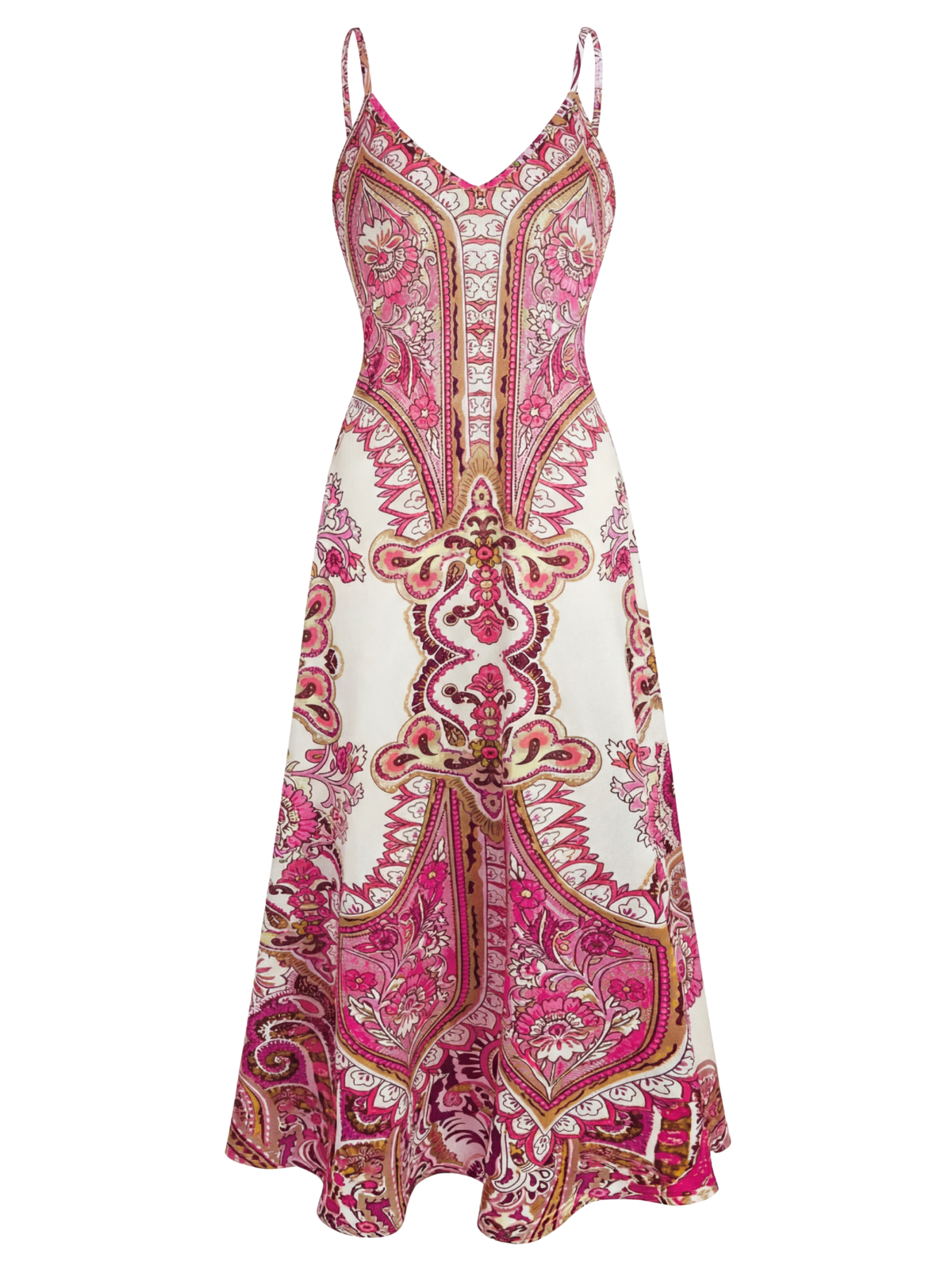 Sammy | Boho bloemen print zonder mouwen jurk