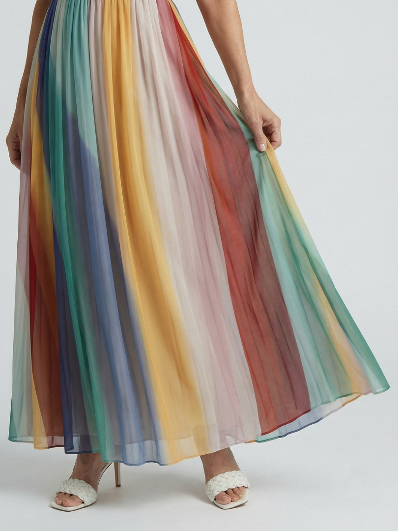 Serene | Light stripe maxi jurk