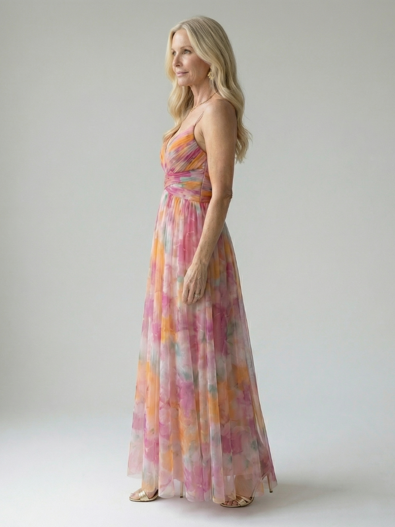 Isel | Zachte wrap maxi jurk