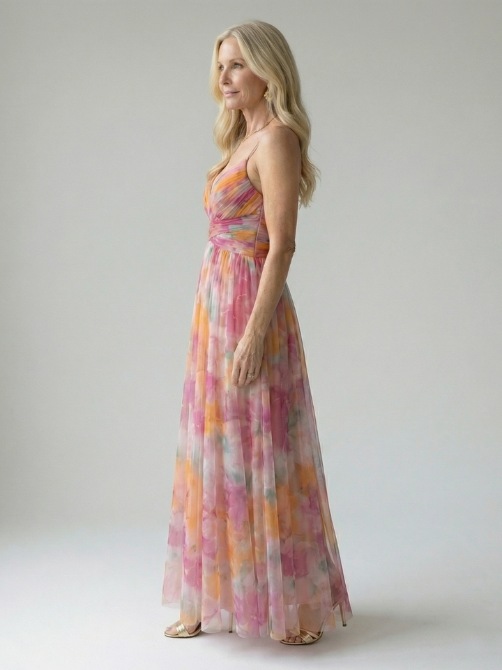 Isel | Zachte wrap maxi jurk