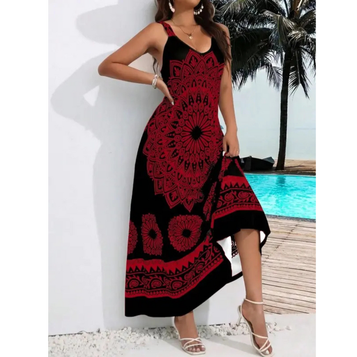 Amariel™ | Casual plus size zonder mouwen summer maxi jurk