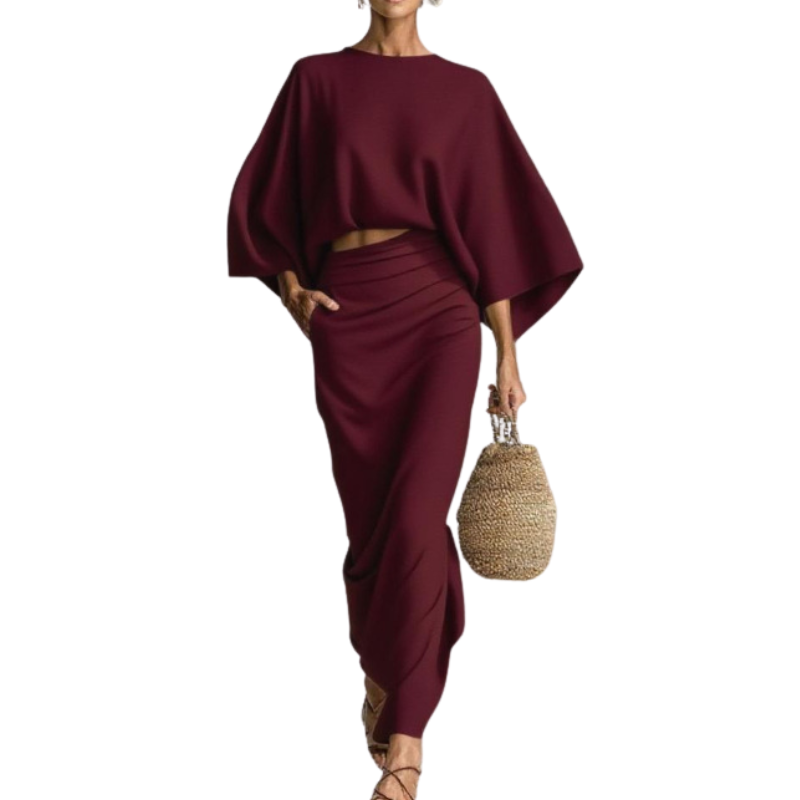 Wanda™ | Stijlvolle loose-fit two-piece rok set