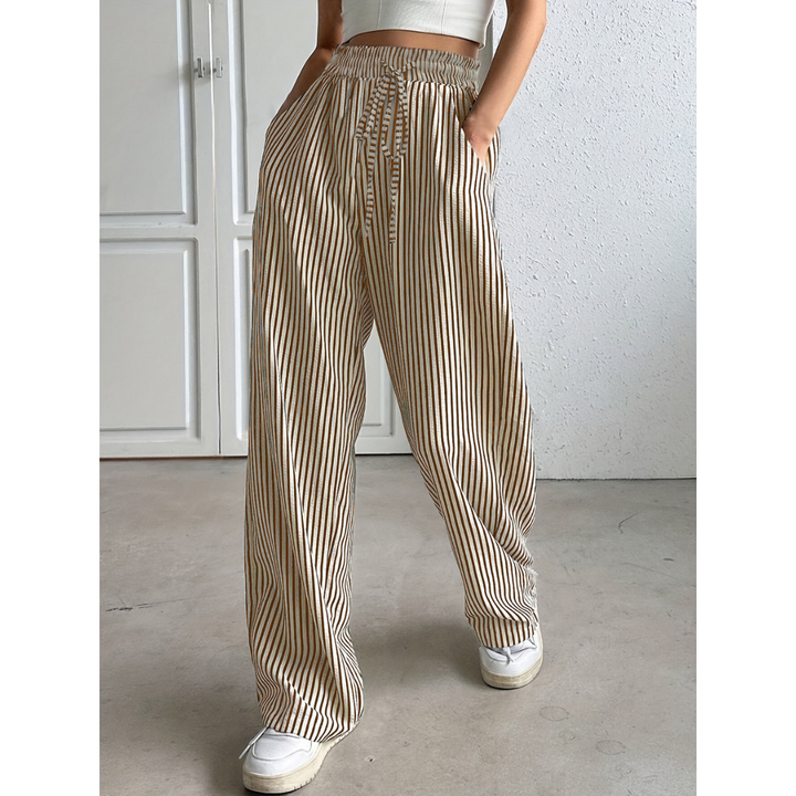Bayleez™ | Simple summer gestreepte relaxte fit bottoms