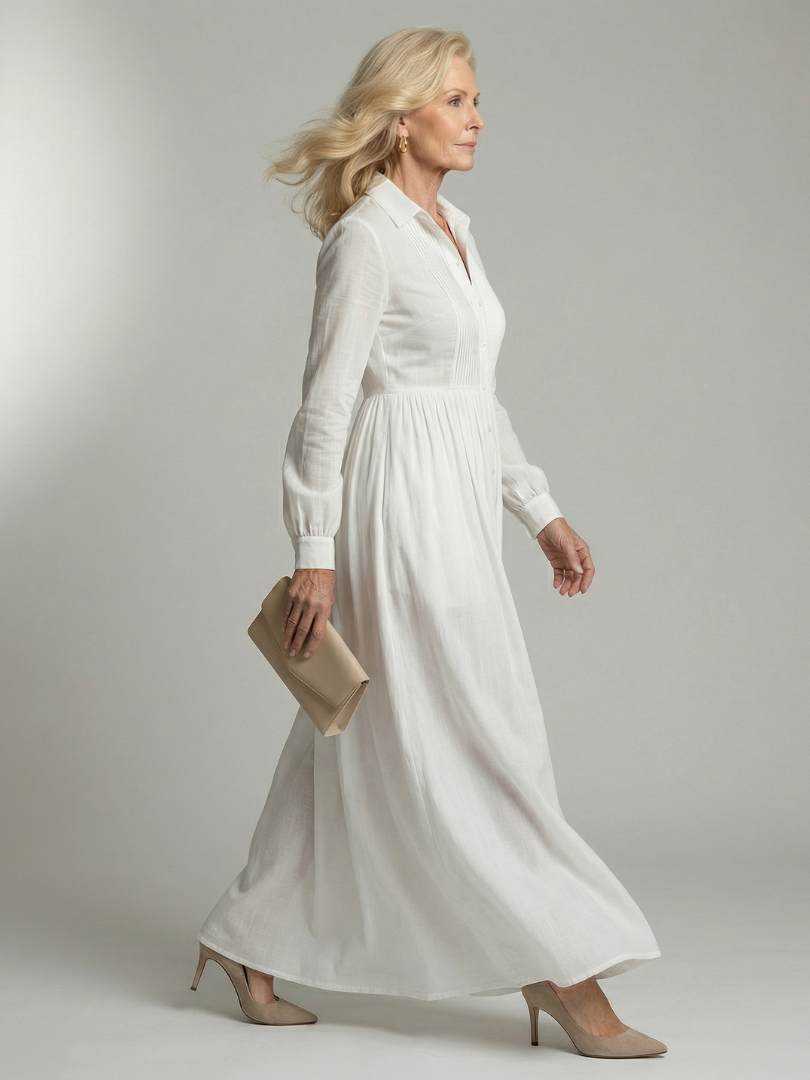 Lioren | Zachte flow maxi jurk