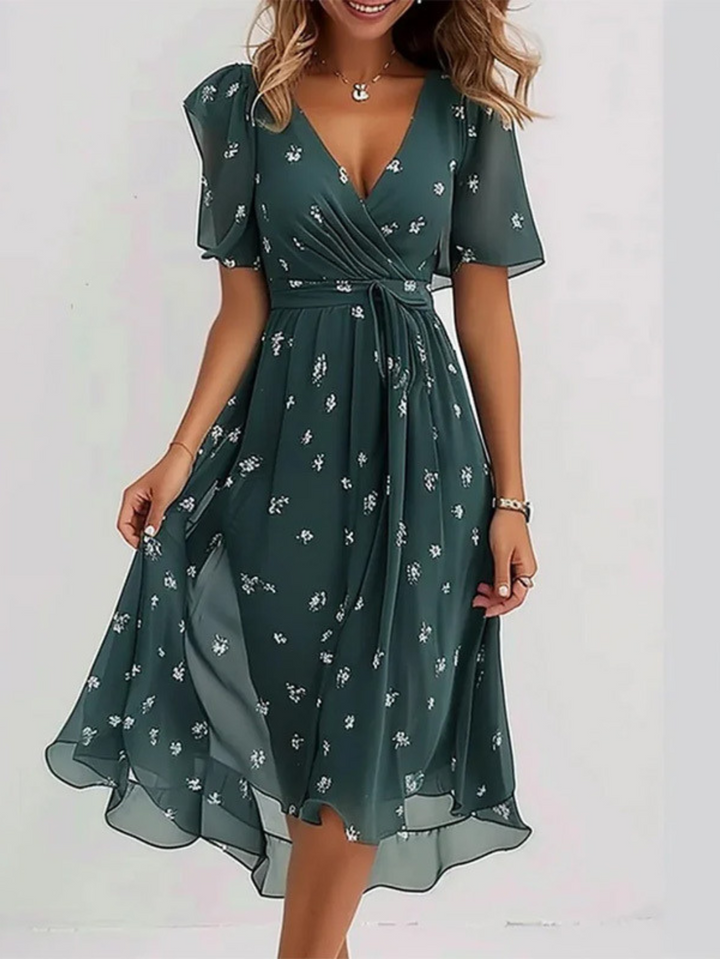 Lavina™ | Vibrant boho midi jurk