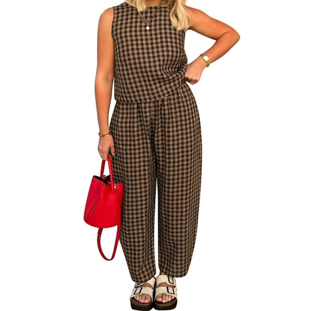 Shaniah™ | Loose fit pocket crop top & broek set