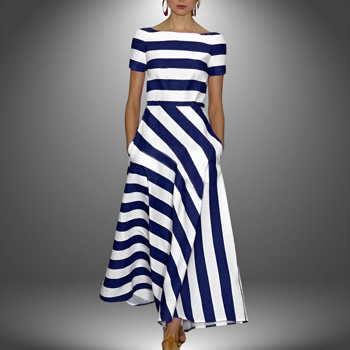 Diane™ | Effortless moderne stripe jurk