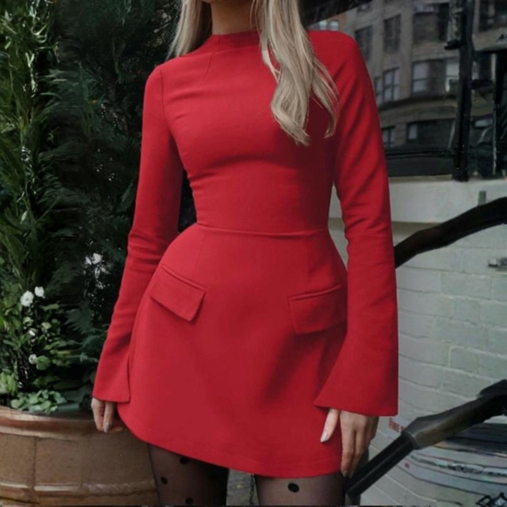Brisha™ | Chique lange mouwen bodycon mini jurk