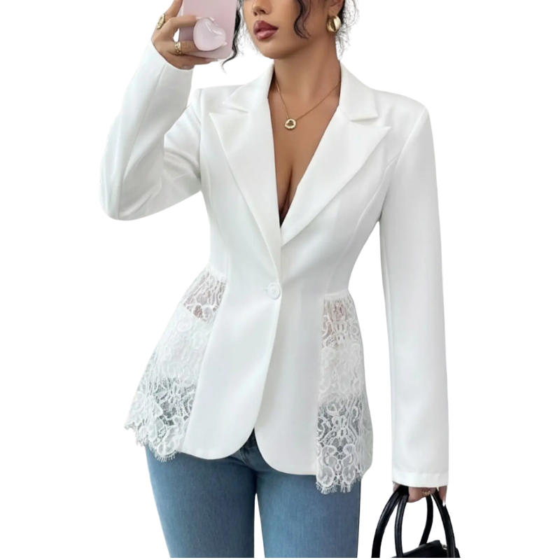 Alexa™ | Elegante lace tailored moderne blazer