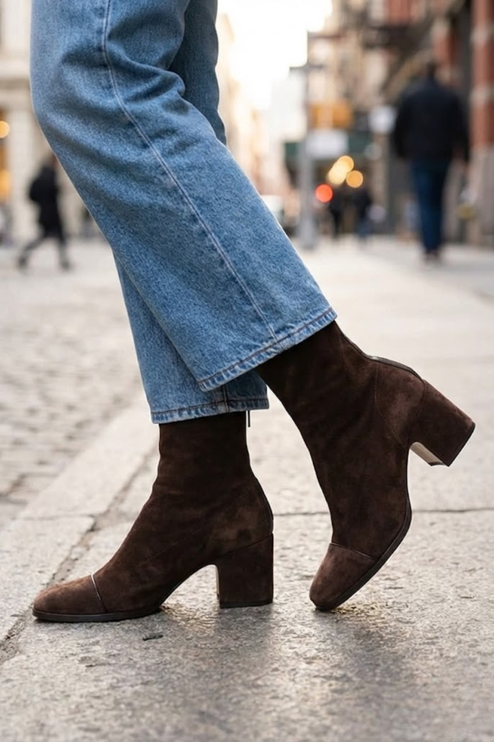 Victoria | Square toe heeled laarzen