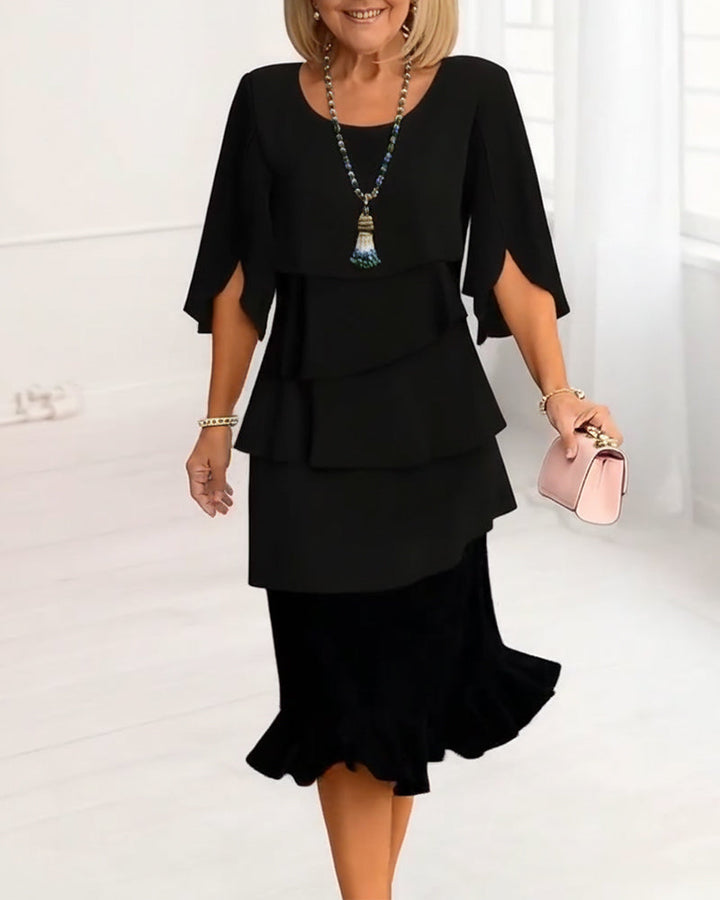 Ann | Elegante midi jurk