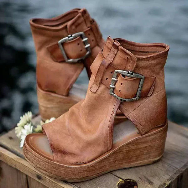 Elana | Stijlvolle orthopedische boho sleehaksandalen