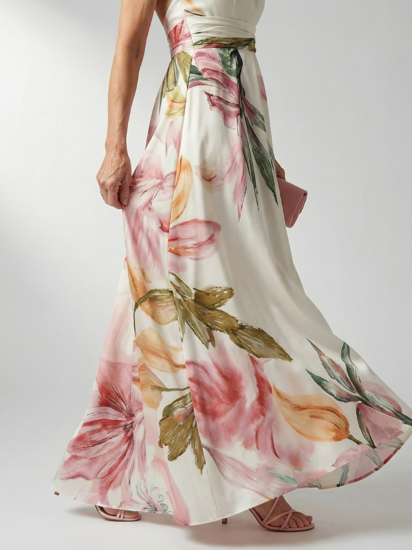 Amiel | Light bloemen maxi jurk