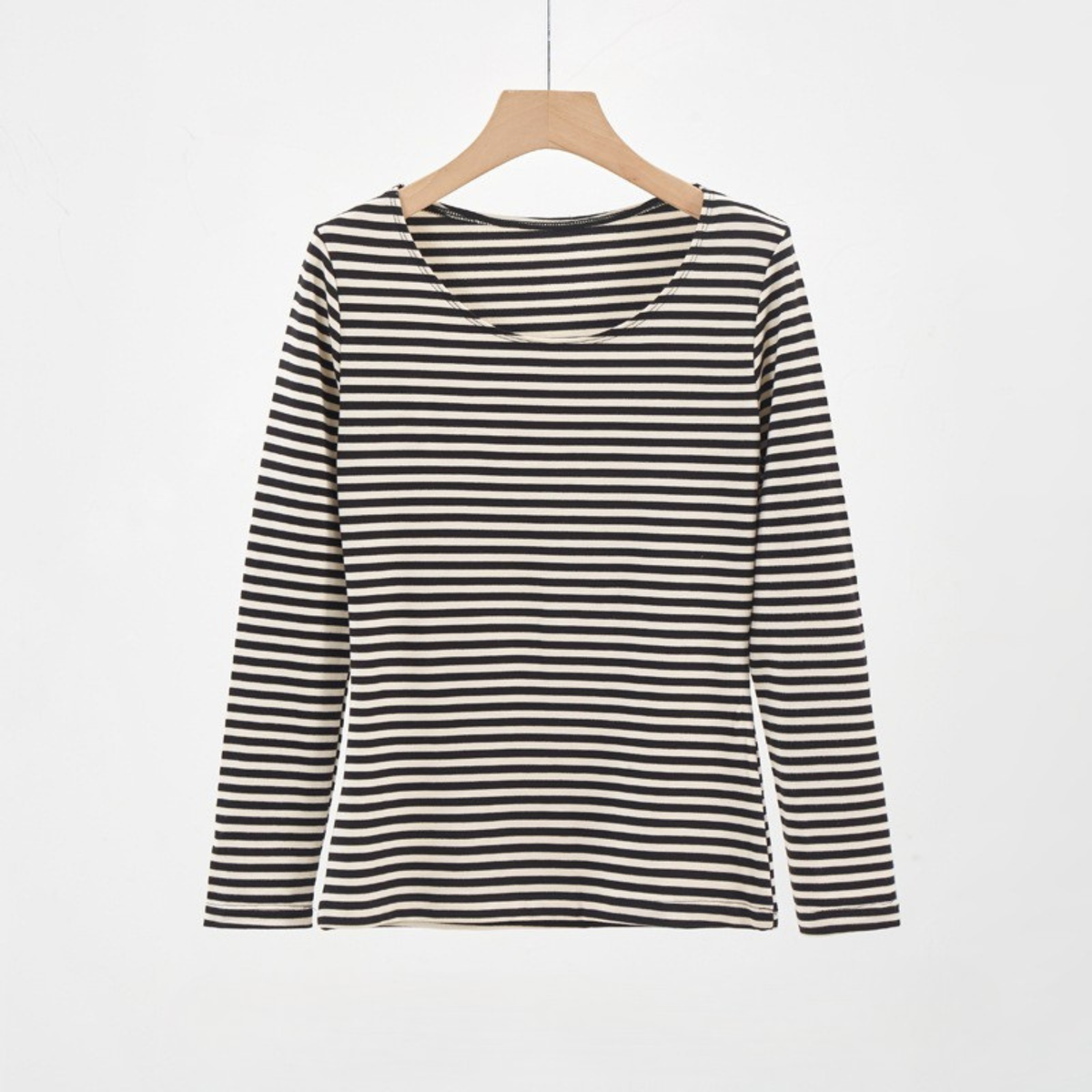 Evanthia™ | Casual gestreepte slim-fit lange mouwen top