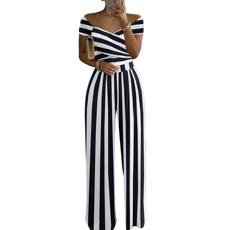 Chyna™ | Bloemen off shoulder wrap jumpsuit