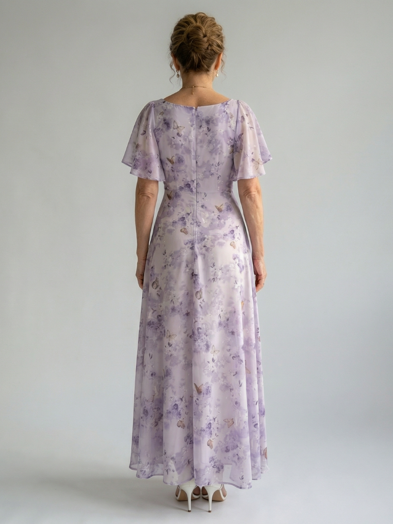 Vaelis | Flutter sleeve midi jurk