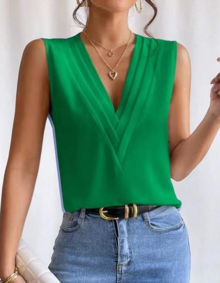 Jade™ | Lichte zonder mouwen top met V-hals