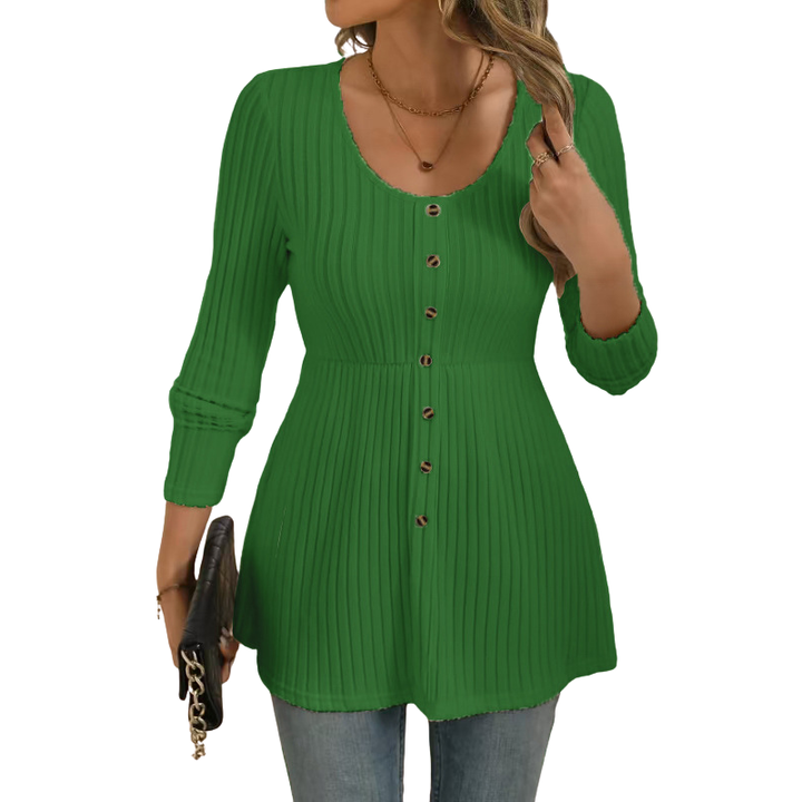 Dolly™ | Polished ronde hals lange mouwen top