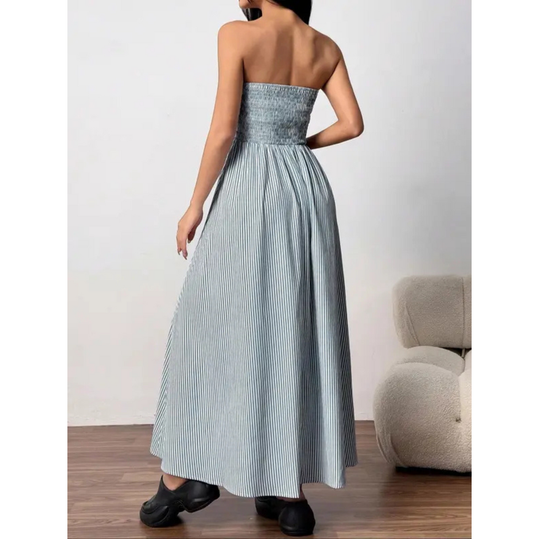 Trelly™ | Klassieke gestreepte summer tube maxi jurk