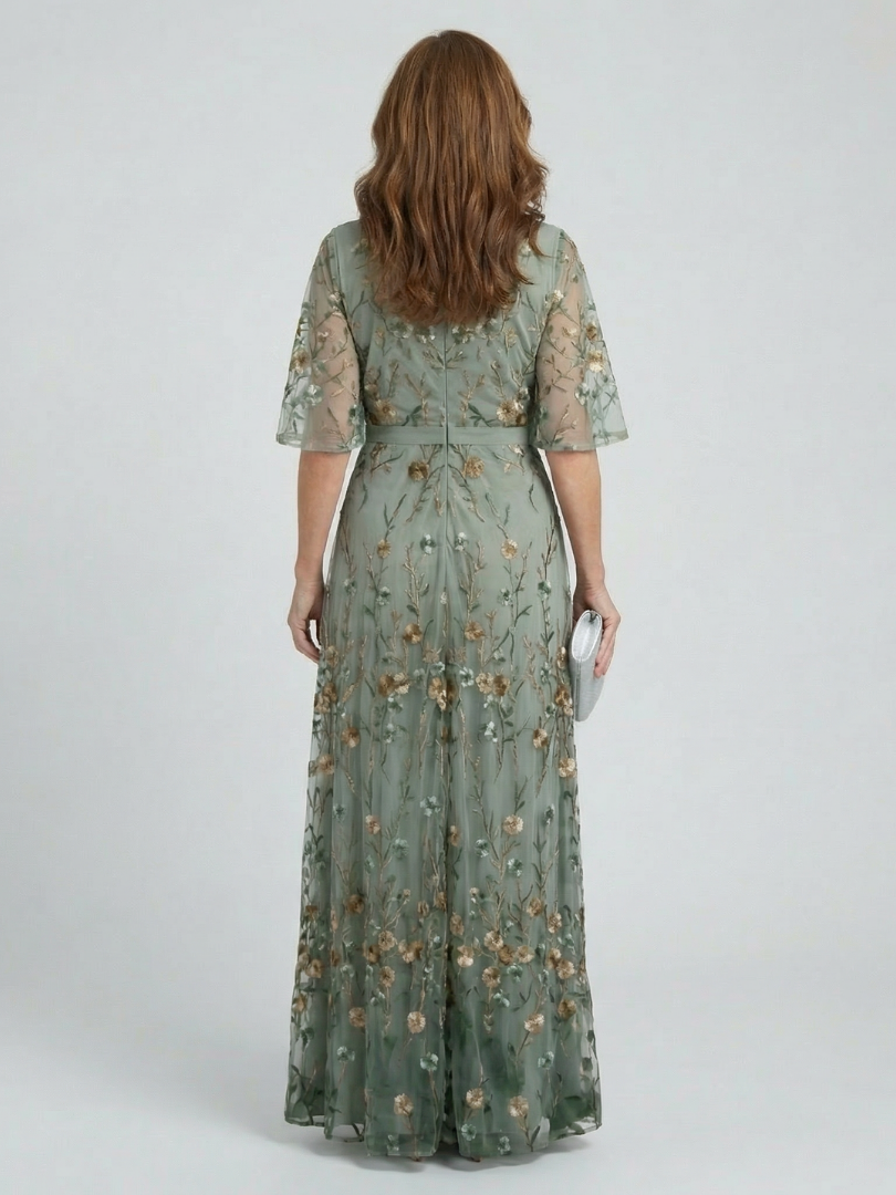 Selora | Halter bloom flow maxi jurk
