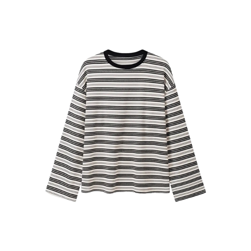Laiza™ | Moderne lange mouwen gestreepte shirt