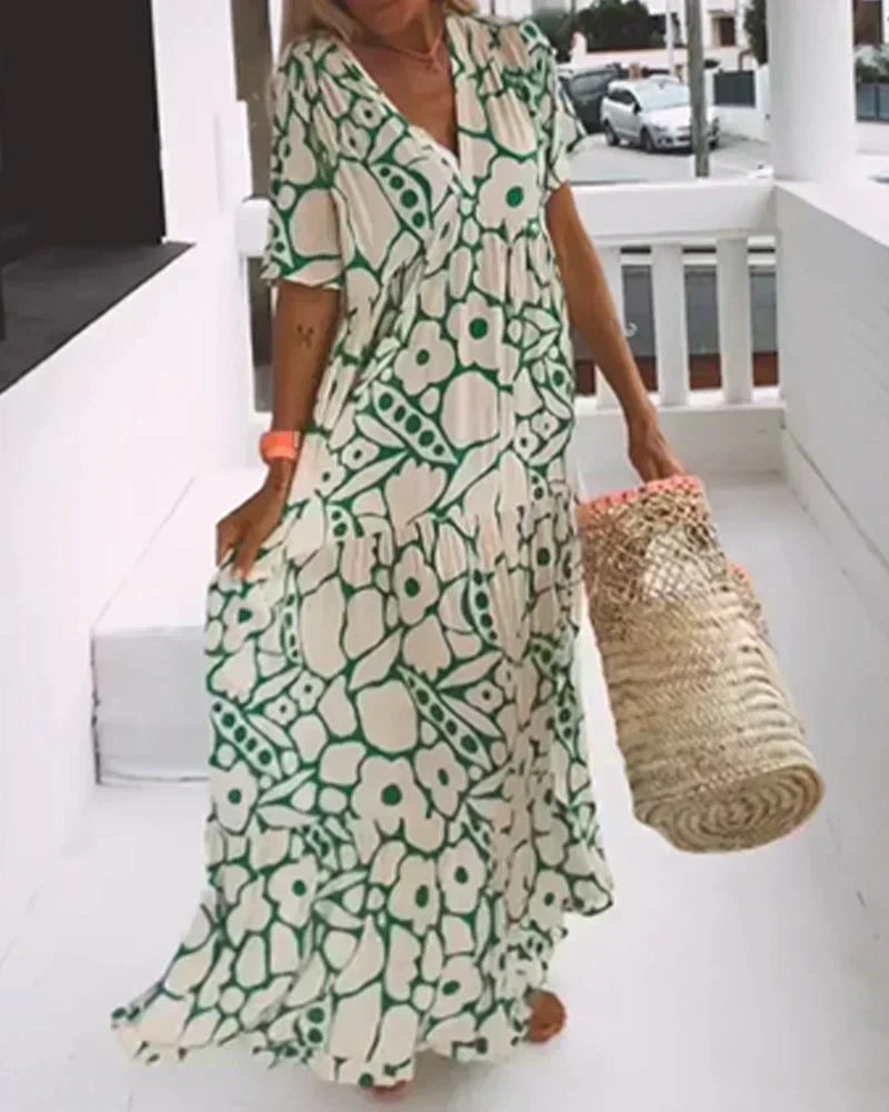 Delia | Moderne bloemenjurk