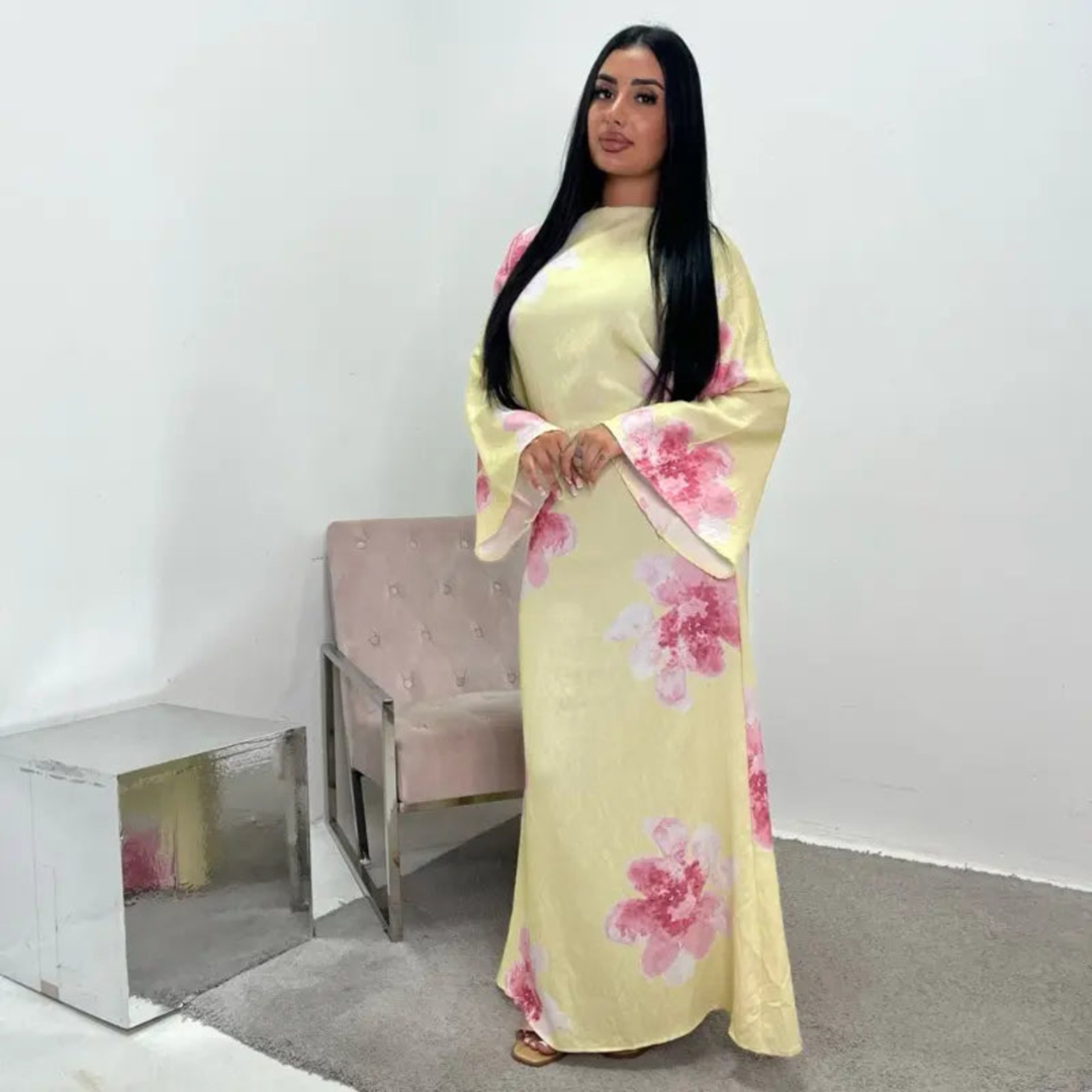 Alon™ | Modest bloemen loose fit maxi jurk