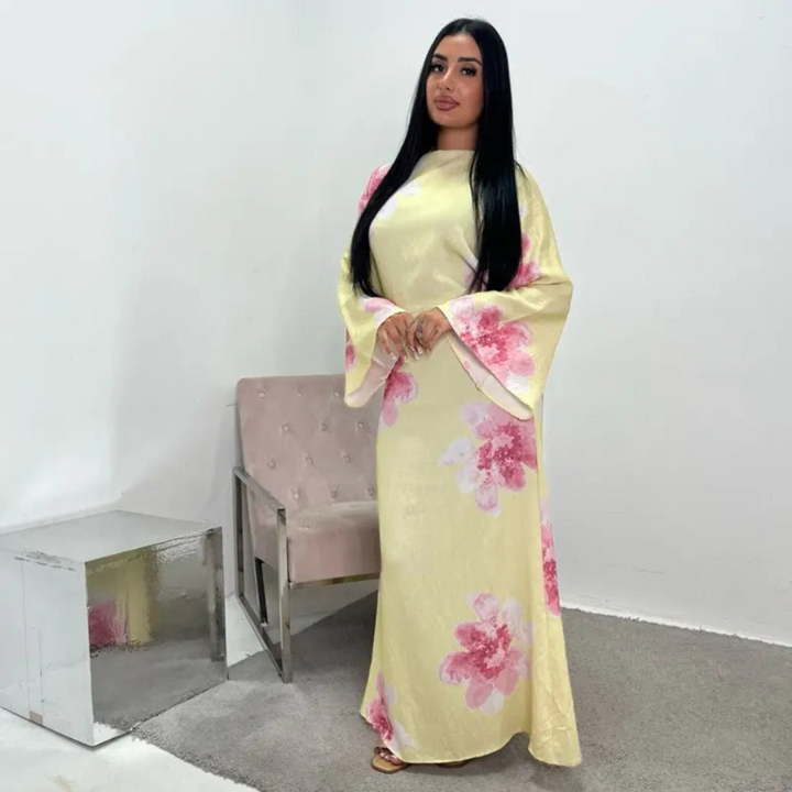 Alon™ | Modest bloemen loose fit maxi jurk