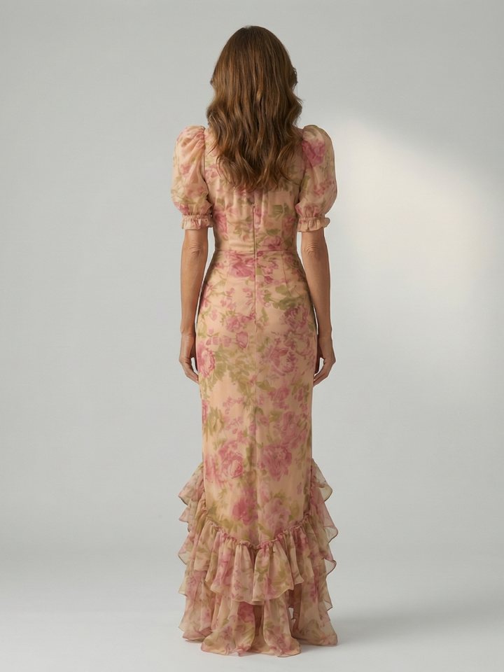 Vianne | Gentle high neck maxi jurk