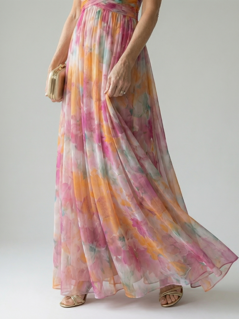 Isel | Zachte wrap maxi jurk