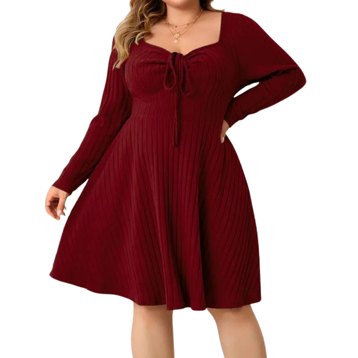 Victoria™ | Cozy a-line ribbed jurk