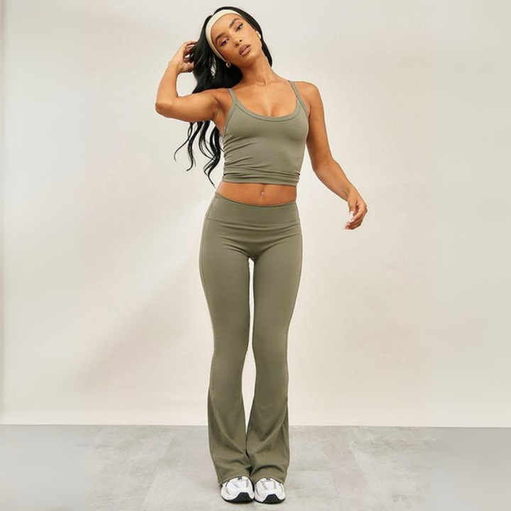 Ariana™ | Casual cami top and flare leg broek set