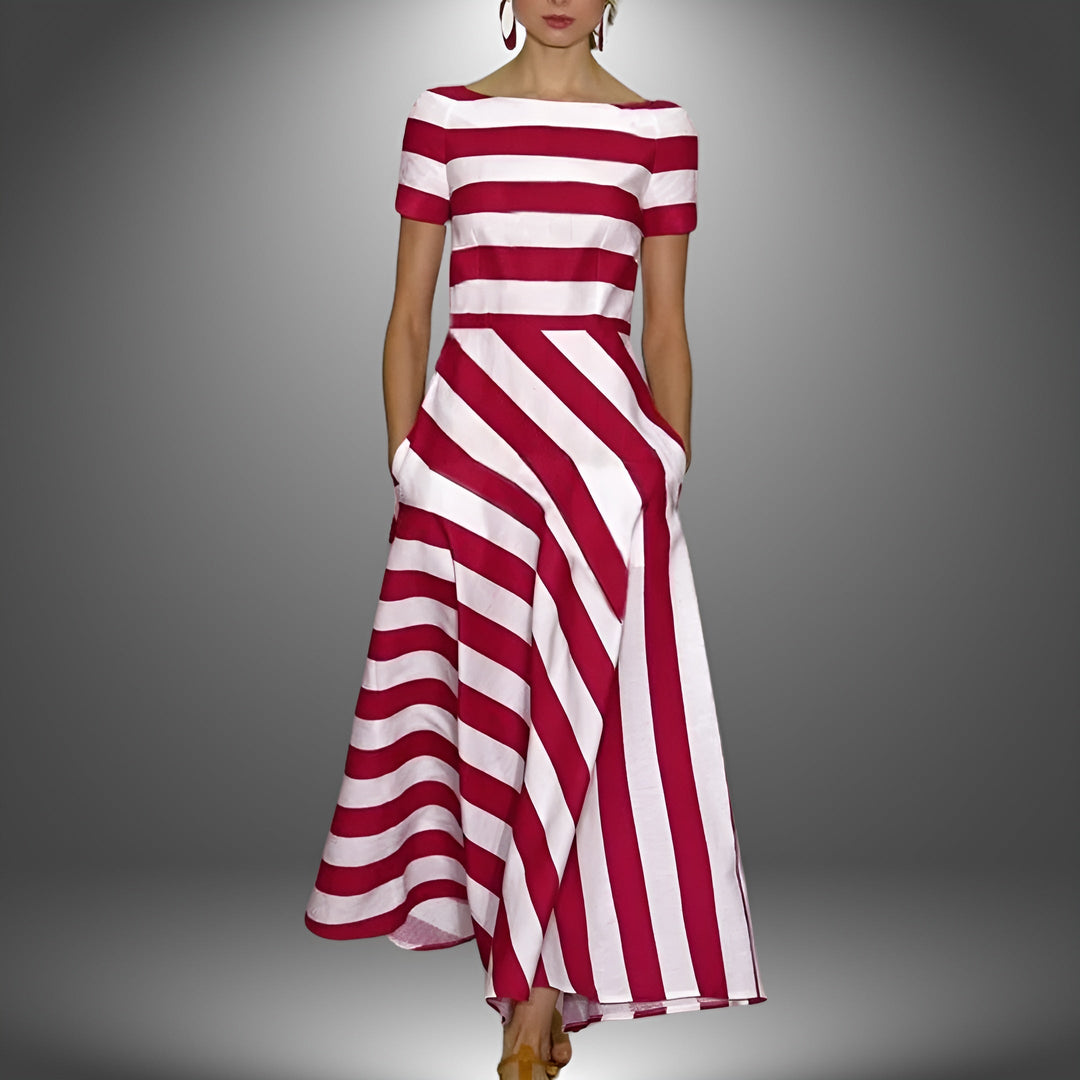 Diane™ | Effortless moderne stripe jurk