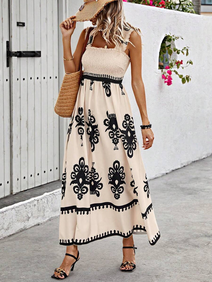 Valencia | Zonder mouwen square neck jurk