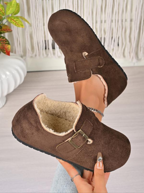 Ophelia™ | Dames faux leather winter schoenen plush lined casual ballerina's