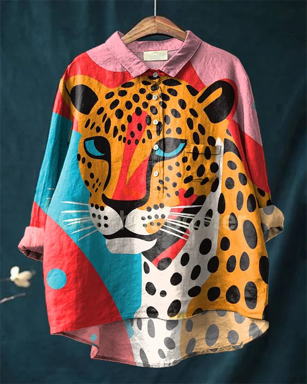 Quinn™ | Leopard art shirt