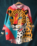 Quinn™ | Leopard art shirt