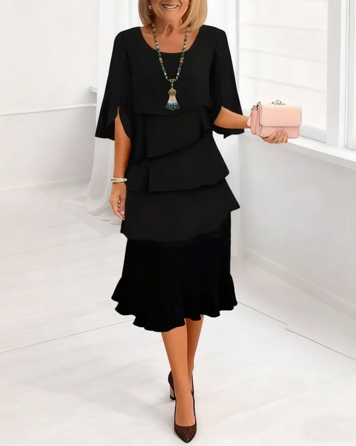 Ann | Elegante midi jurk
