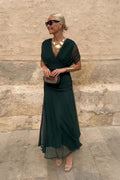 Elin | Maxi jurk met V-hals