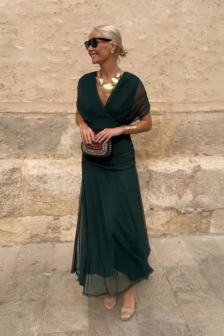 Elin | Maxi jurk met V-hals