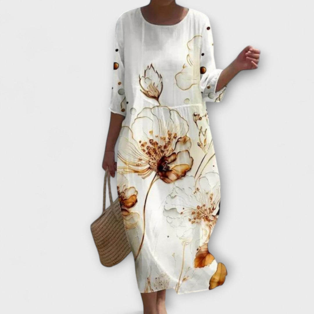 Shae™ | Elegante bloemen maxi jurk