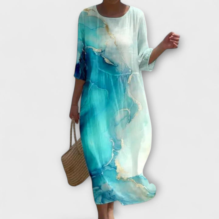 Shae™ | Elegante bloemen maxi jurk