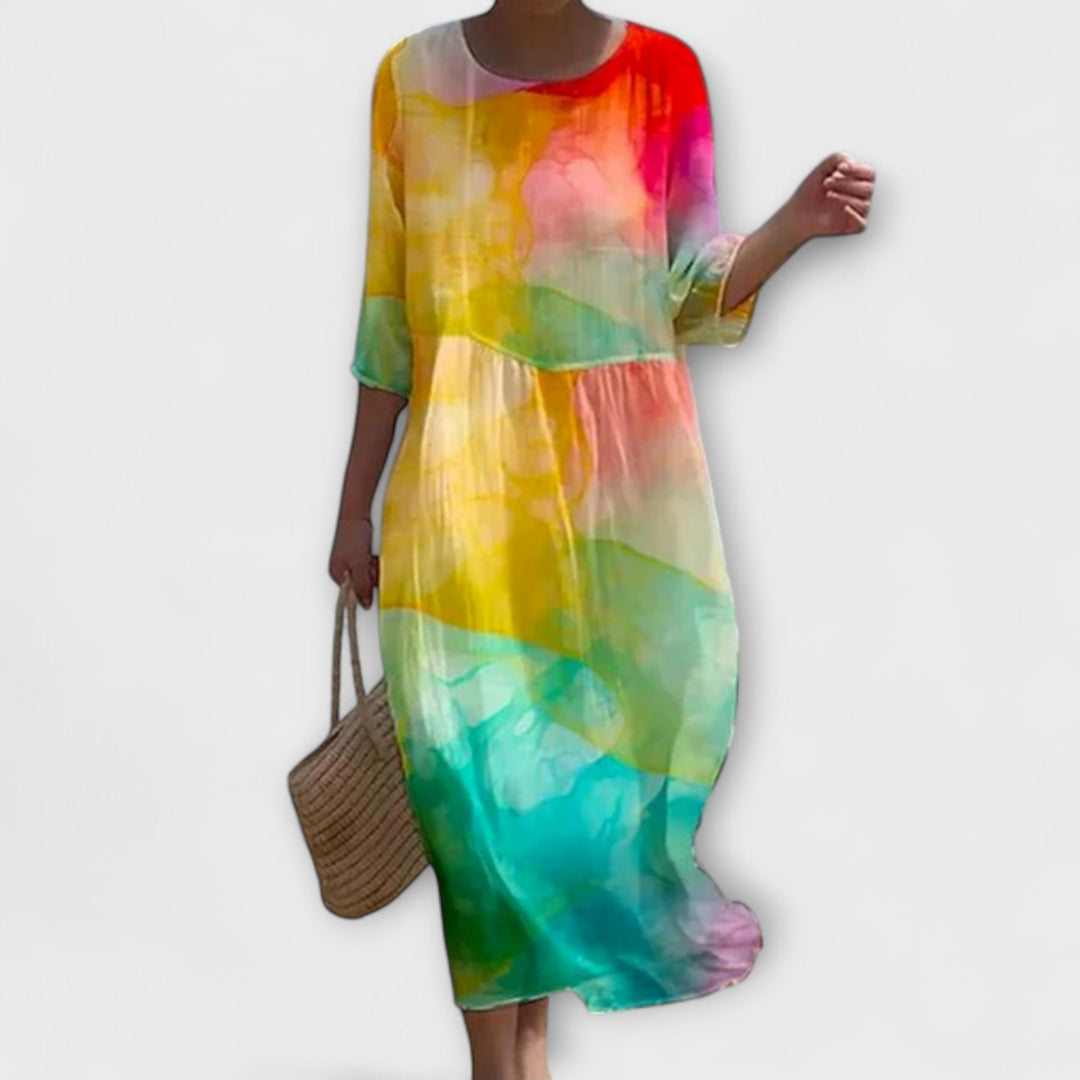 Shae™ | Elegante bloemen maxi jurk