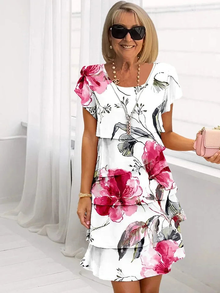 Flora™ | Elegante spring midi jurk