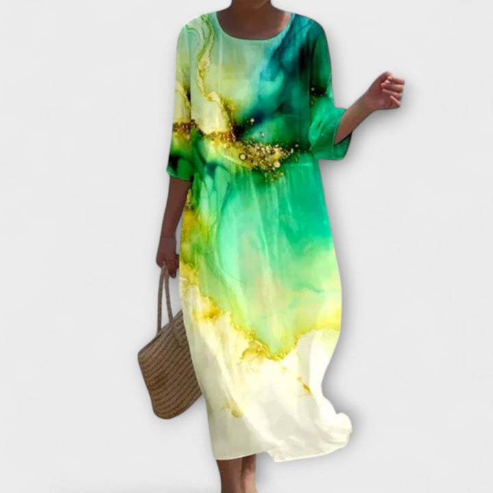 Shae™ | Elegante bloemen maxi jurk