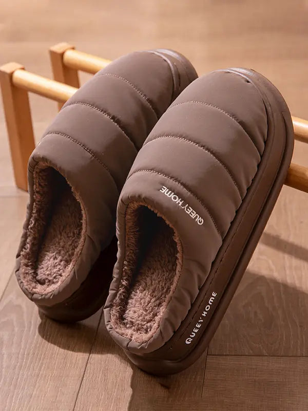 Piper™ | Comfortabele warm fleece gevoerde antislip indoor slippers