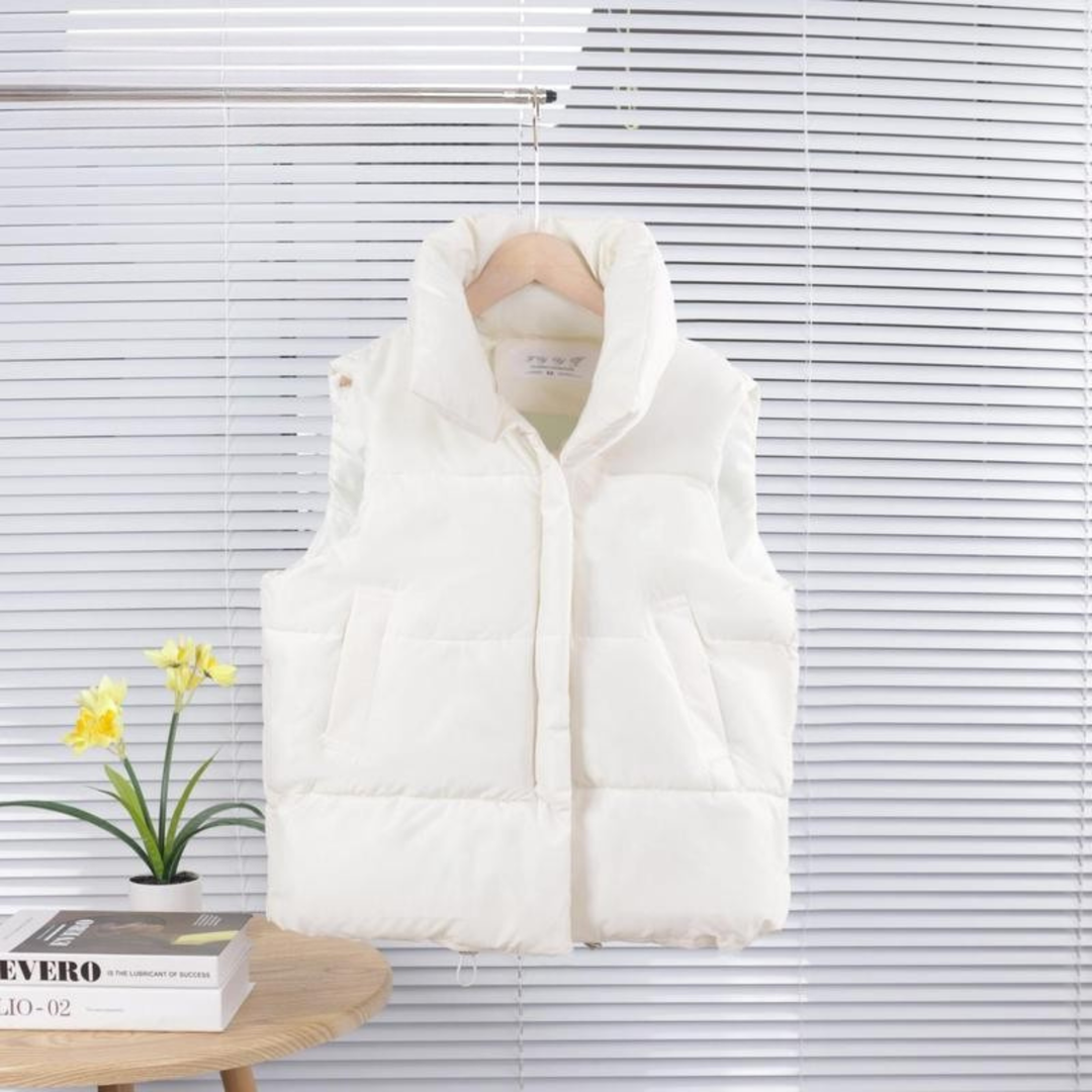 Alula™ | Comfy oversized high neck zonder mouwen puffer jas