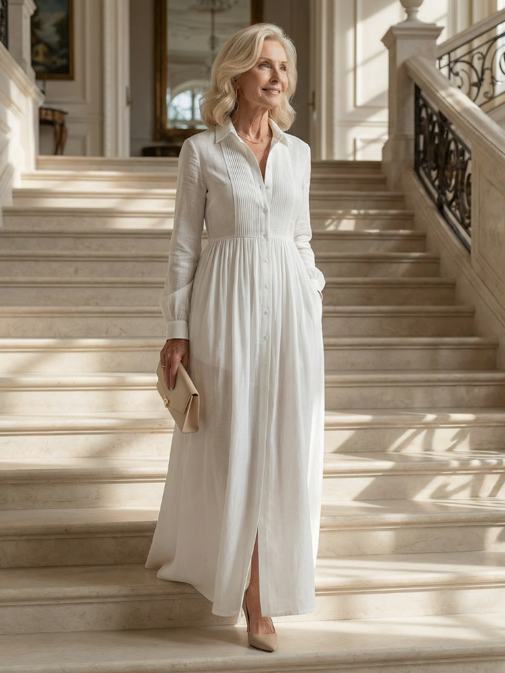Lioren | Zachte flow maxi jurk